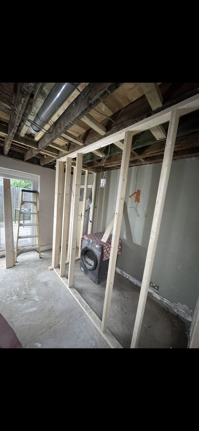 Stud Walls project by GRF Construction in Kent (1)