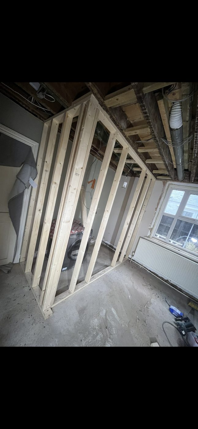 Stud Walls project by GRF Construction in Kent (2)
