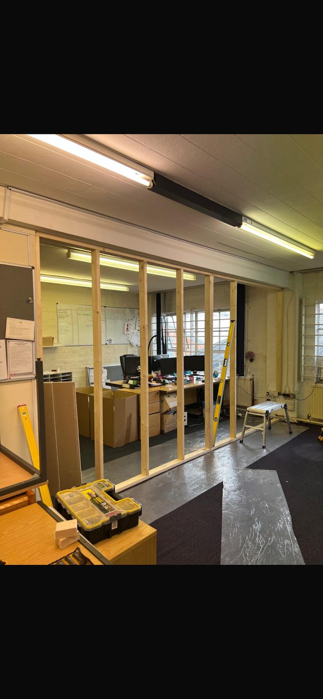 Stud Walls project by GRF Construction in Kent (6)